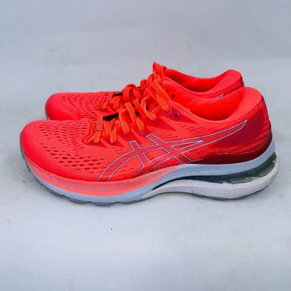 ASICS WOMENS GEL-KAYANO 28 BLAZING CORAL/MIST COMFORTABLE RUNNING SHOES SIZE 7B - Picture 4 of 5